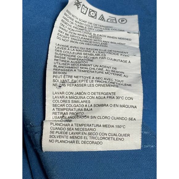 Quicksilver Men's Short Sleeve Button Up Shirt Blue Fish Size XL Style L109460 - Picture 4 of 7